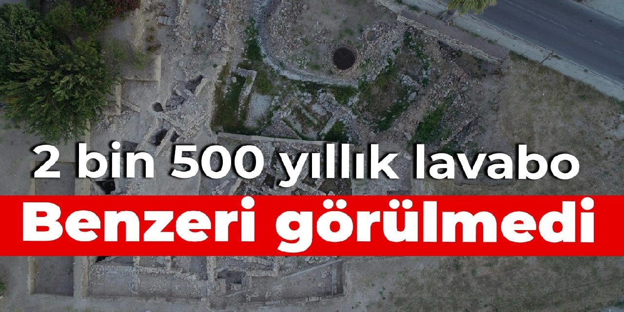 2 bin 500 yıllık lavabo: Benzeri görülmedi