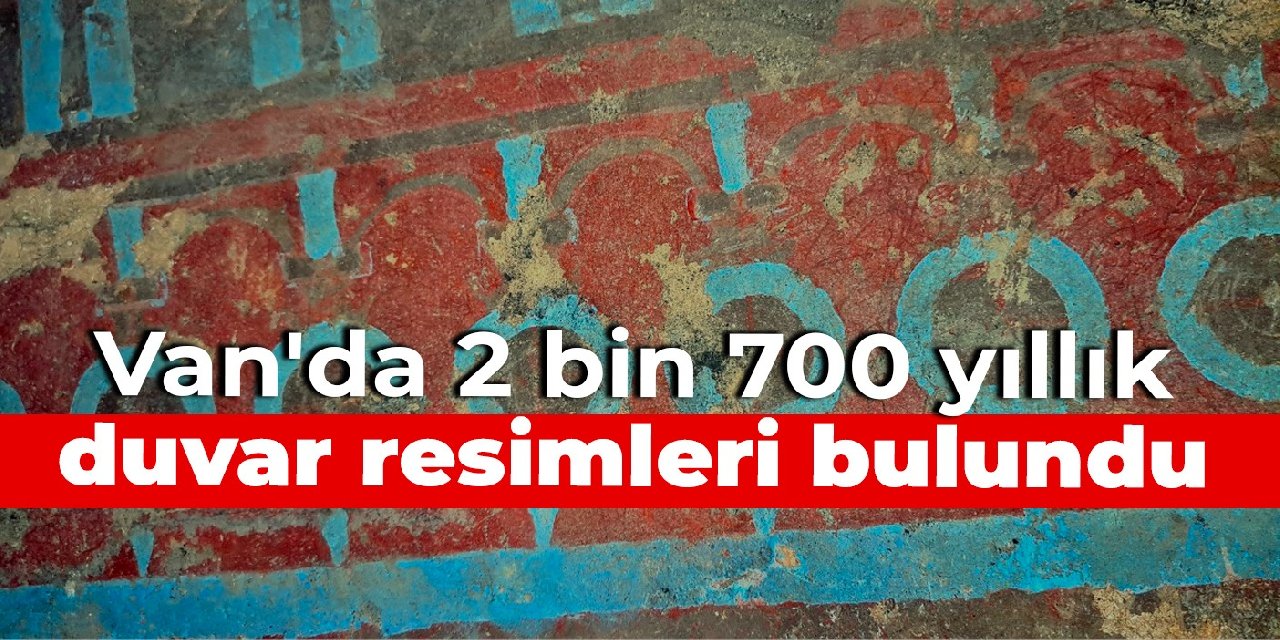 Van'da 2 bin 700 yıllık duvar resimleri bulundu