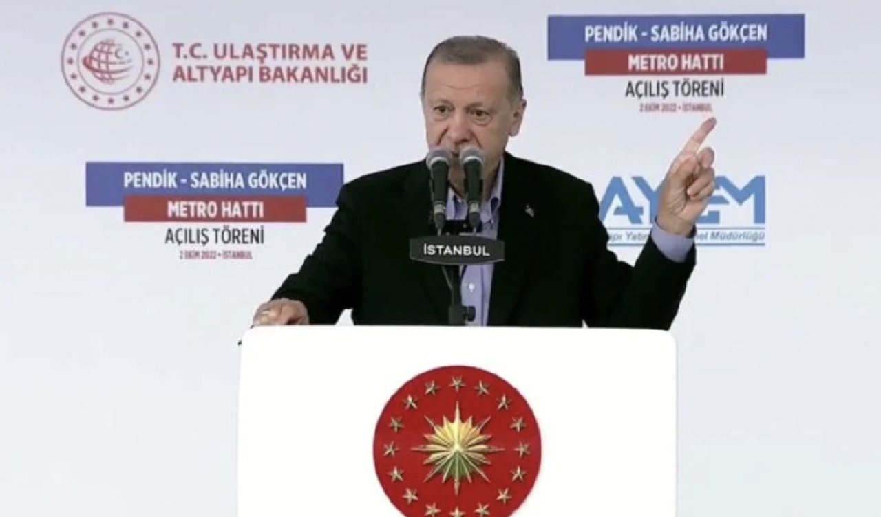 Erdoğan isim vermeden İmamoğlu'nu hedef aldı: Raylı sistemlerimizi sahiplenmeye çalışıyor