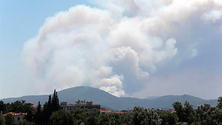 İzmir'de orman yangını: İlçelere su ve elektrik verilemiyor