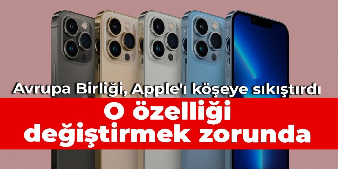 Avrupa Birliği, Apple'ı köşeye sıkıştırdı: O özelliği değiştirmek zorunda