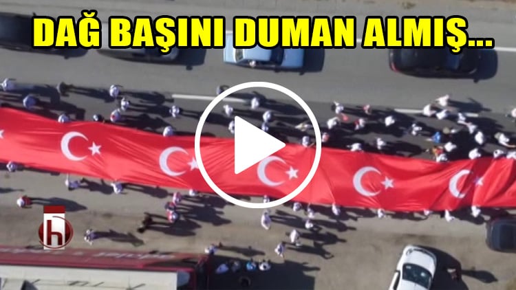Adalet Yürüşünün Türk Bayraklı muhteşem klibi: Dağ başını duman almış
