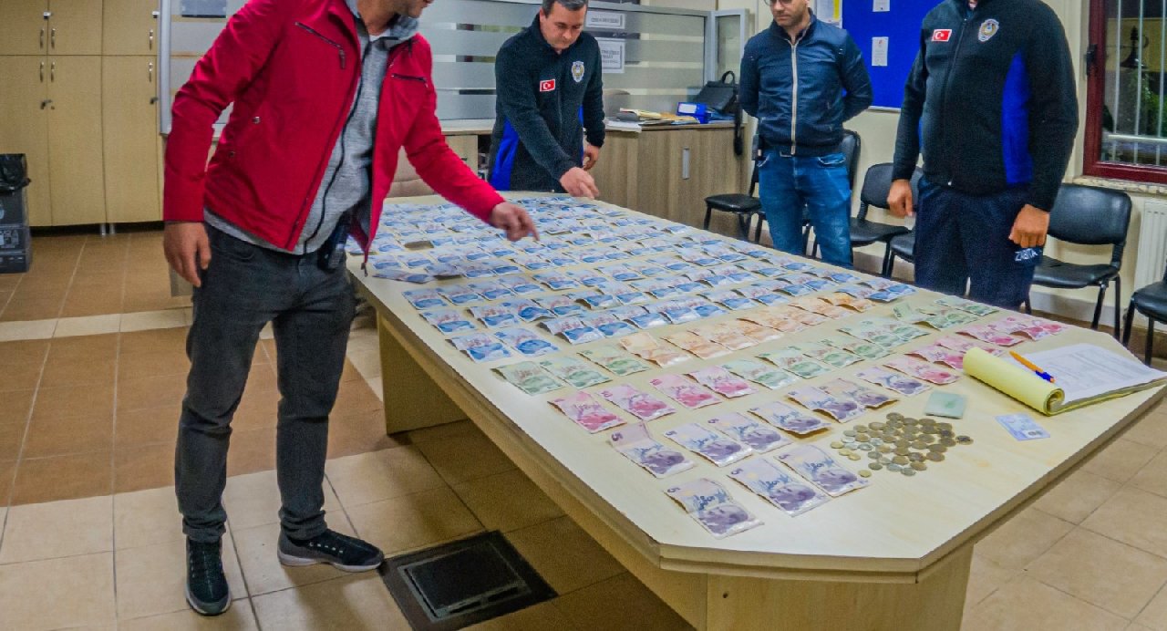 Dilencinin üzerinden 12 bin lira çıktı