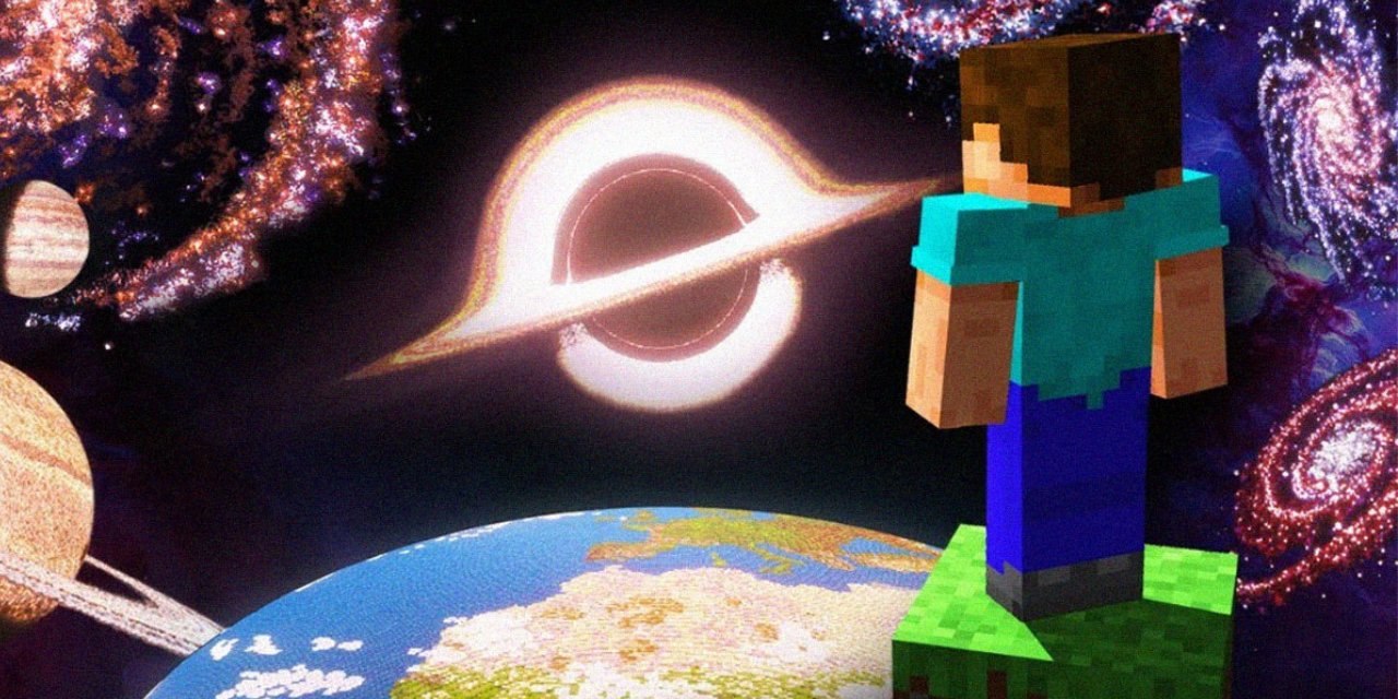 Minecraft'ta evreni yeniden yarattı