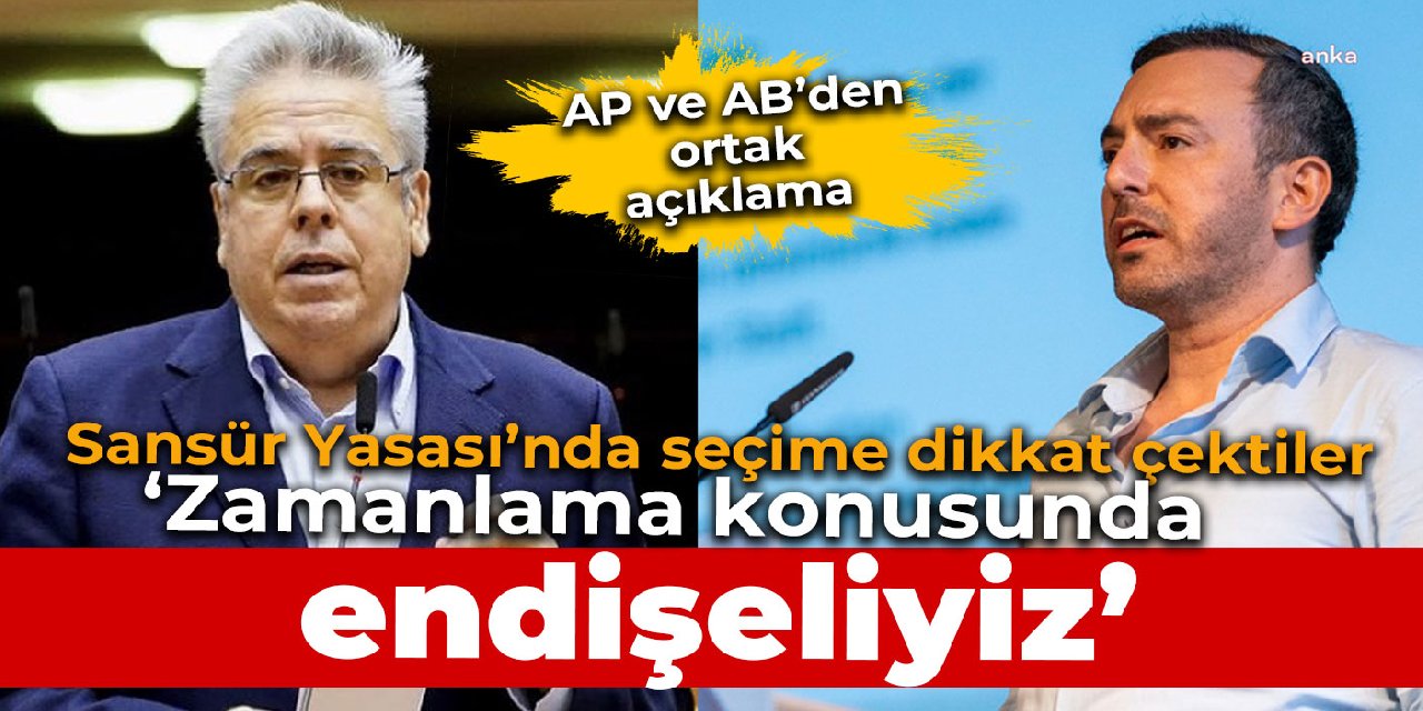 'Sansür Yasası'nın zamanlaması konusunda endişeliyiz'