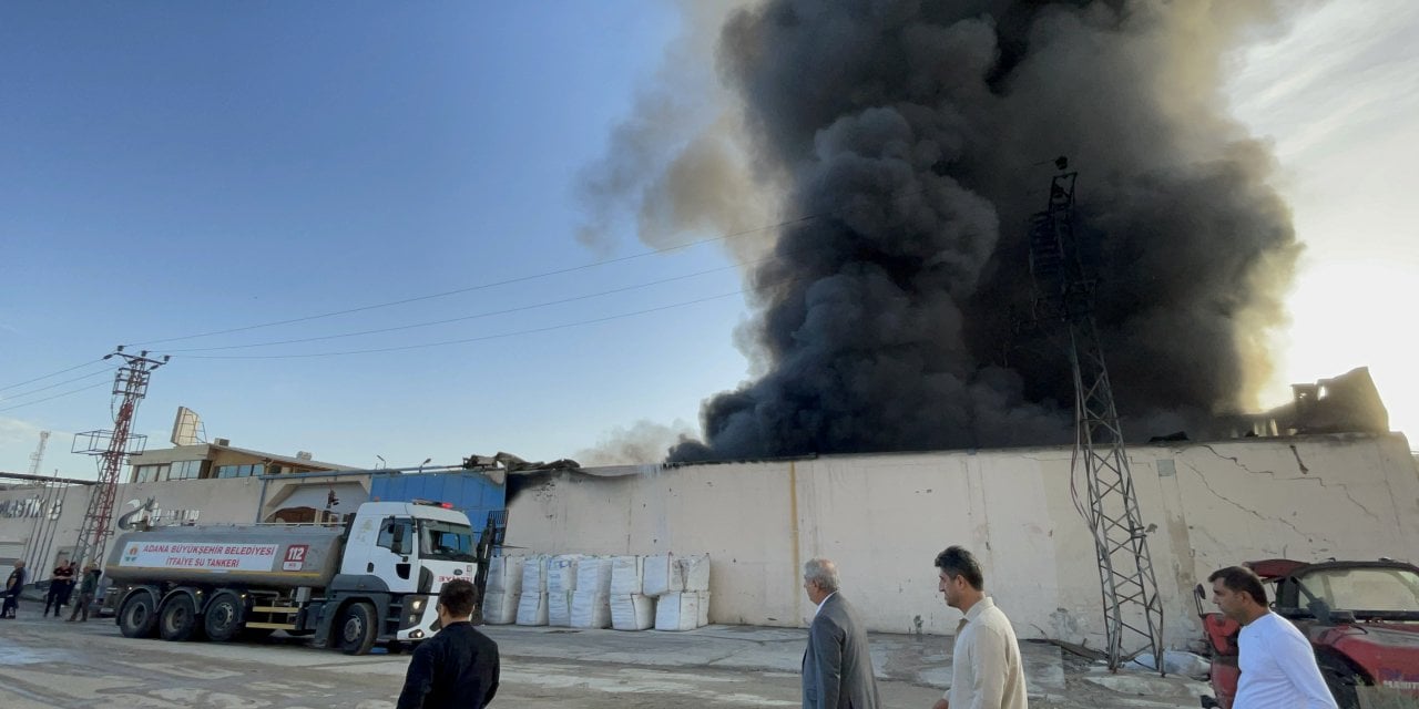 Adana'da alüminyum fabrikasında yangın