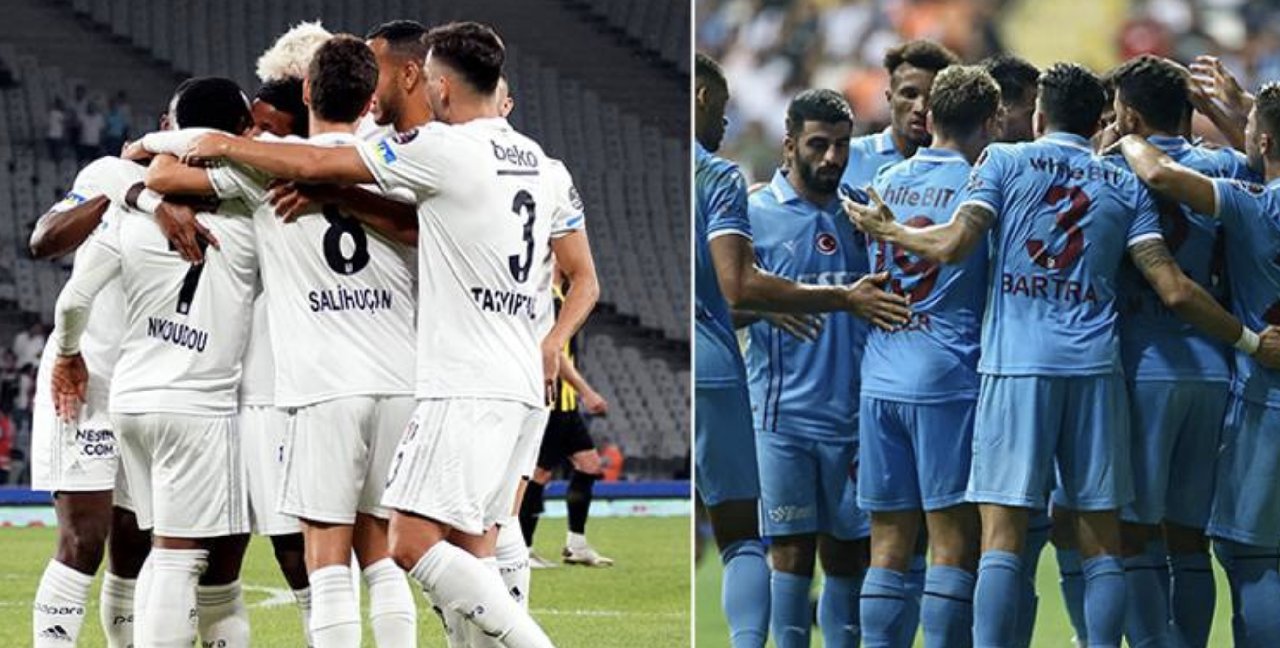 Beşiktaş-Trabzonspor maçında ilk 11'ler belli oldu