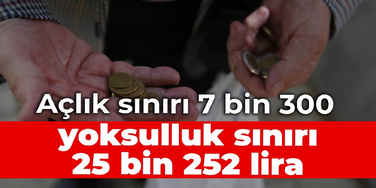 Eylülde açlık sınırı 7 bin 300, yoksulluk sınırı 25 bin 252 lira oldu
