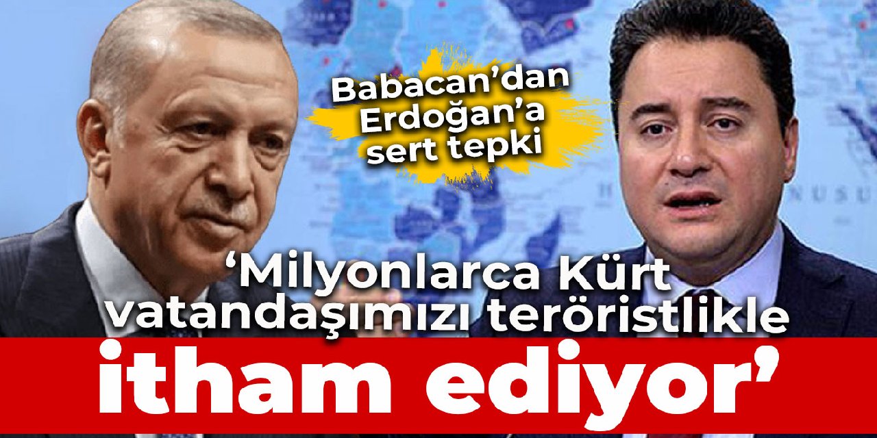 Babacan'dan Erdoğan'a sert tepki: Milyonlarca Kürt vatandaşımızı teröristlikle itham ediyor