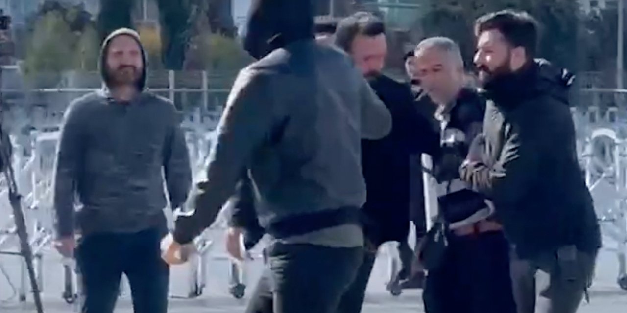 Adliye önünde 'Erdoğan hırsız' diye bağıran kişi gözaltında