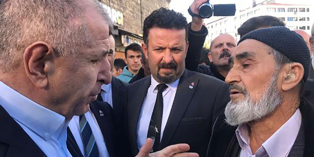 Özdağ,  'ucube' diyen vatandaşla tartıştı