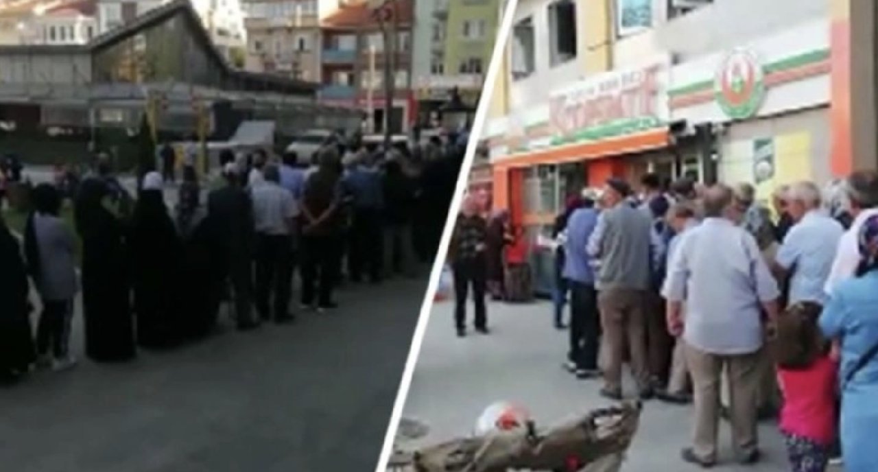 Kütahya'da '33 lira indirimli' sıvı yağ kuyruğu