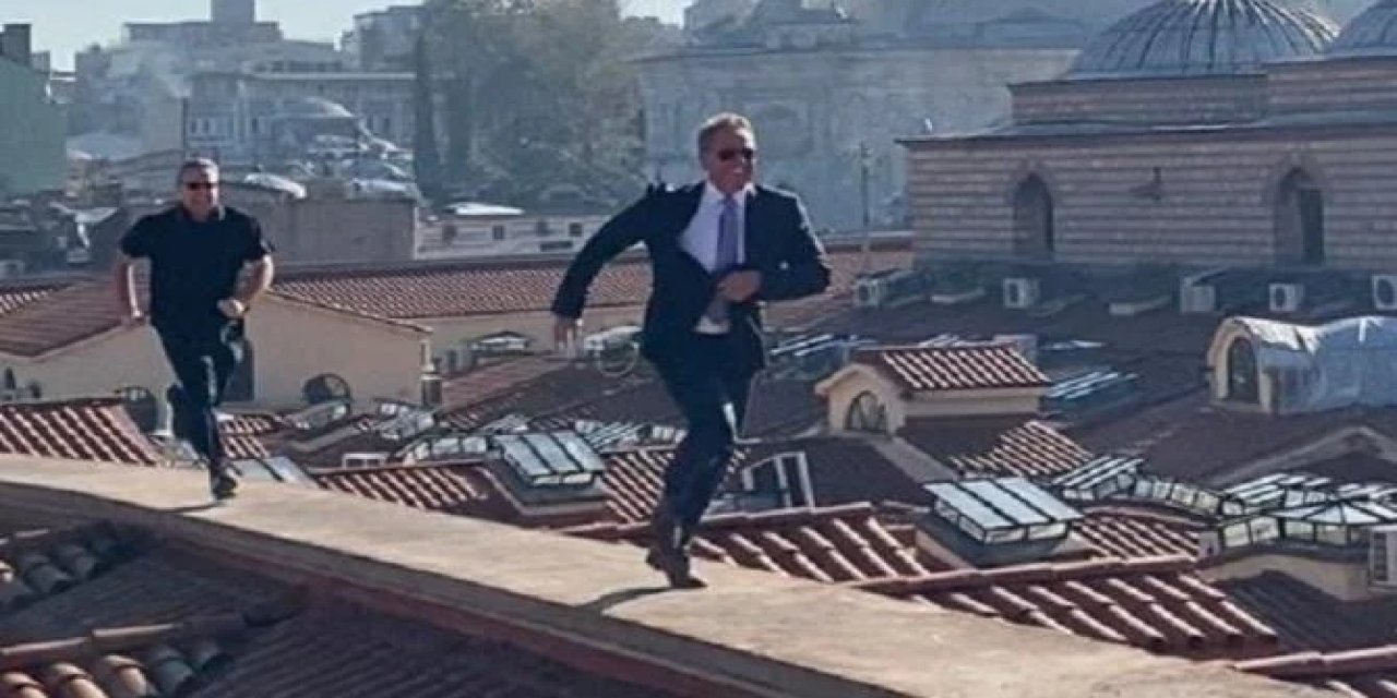 James Bond’a özendi: ABD Ankara Büyükelçisi Kapalıçarşı’nın çatısında koştu