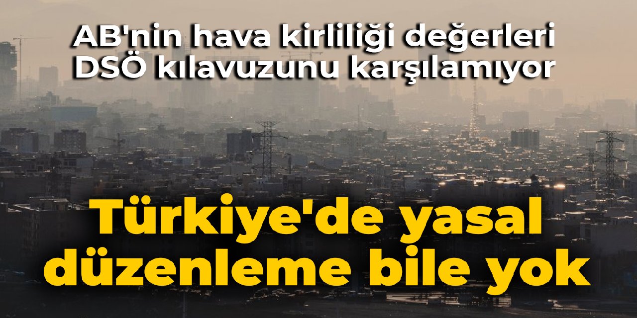 AB'nin hava kirliliği değerleri DSÖ kılavuzunu karşılamıyor: Türkiye'de yasal düzenleme bile yok