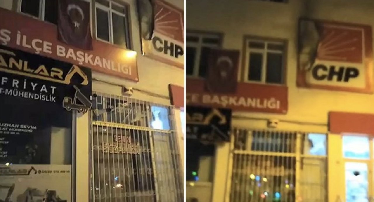 CHP binasına molotoflu saldırı: 1 gözaltı