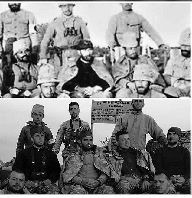 Afrin’deki askerlerimizden Mustafa Kemal pozu