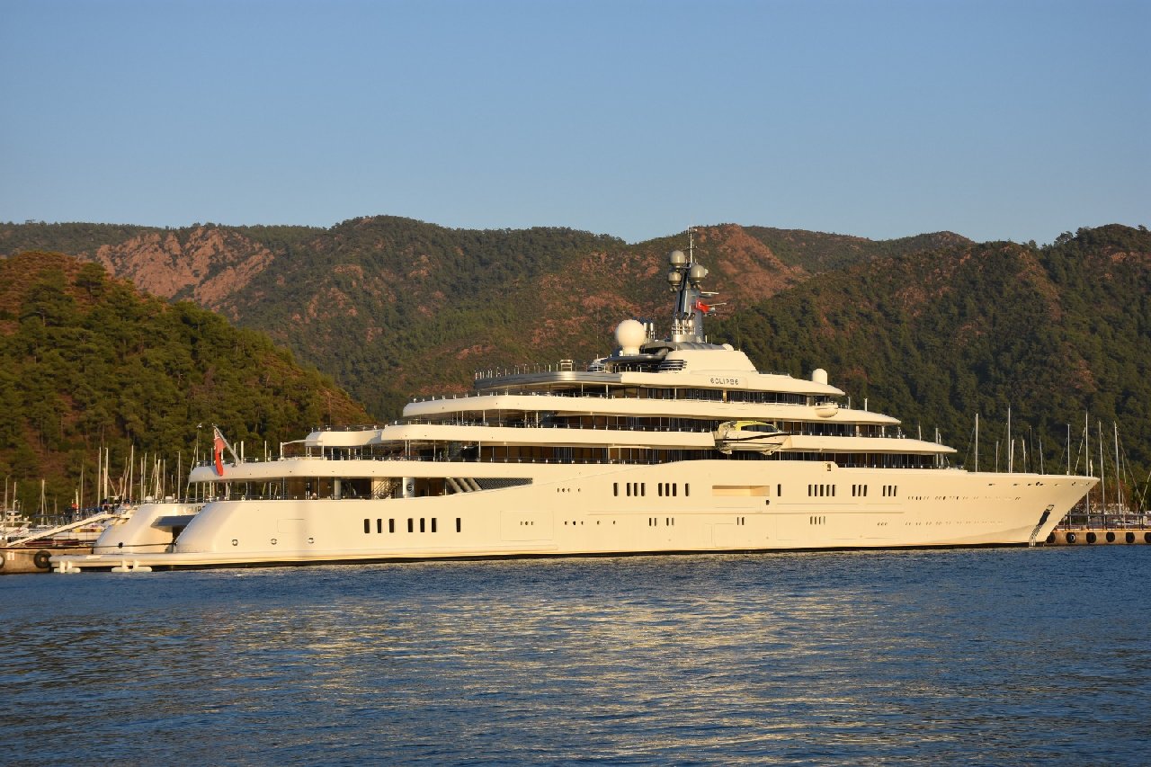 Abramoviç'in yatı 'Eclipse' Marmaris'te