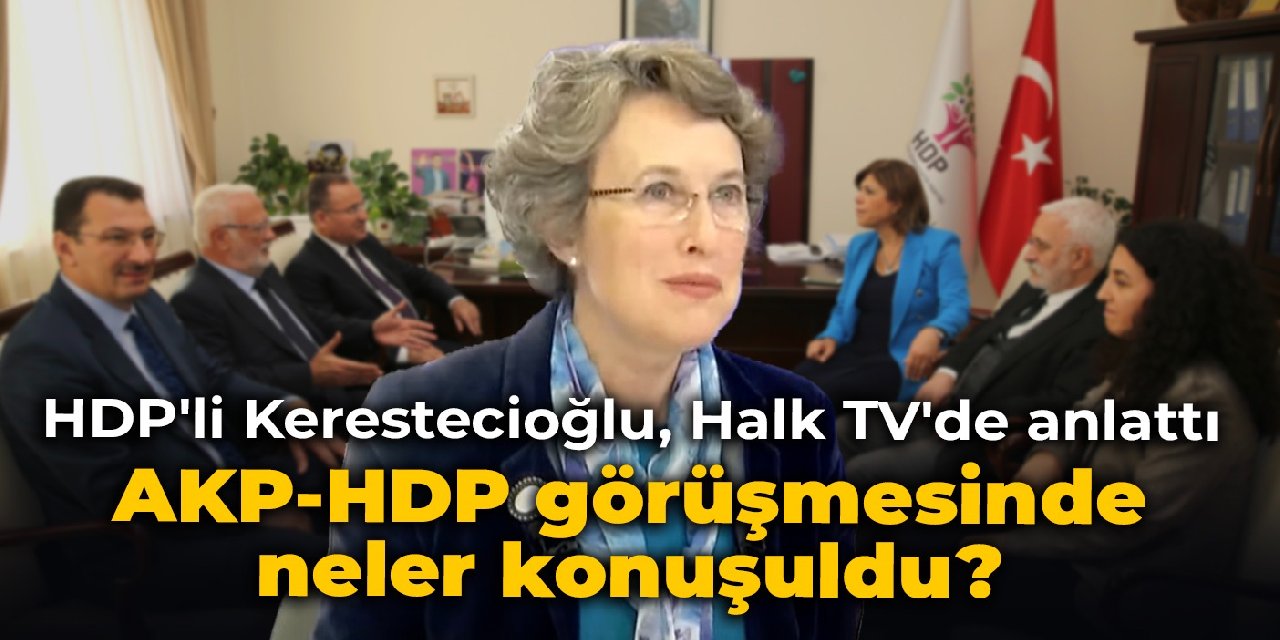 HDP'li Kerestecioğlu, Halk TV'de anlattı: AKP-HDP görüşmesinde neler konuşuldu?