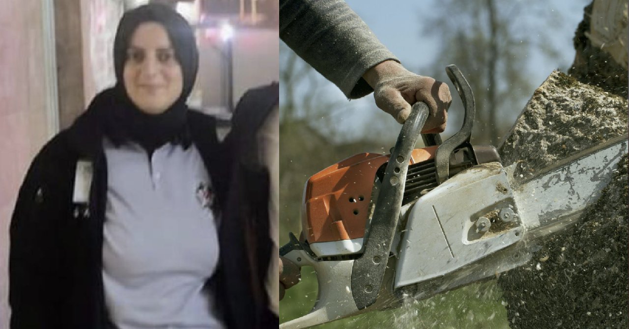 Motorlu testerenin üzerine düşen kadın öldü