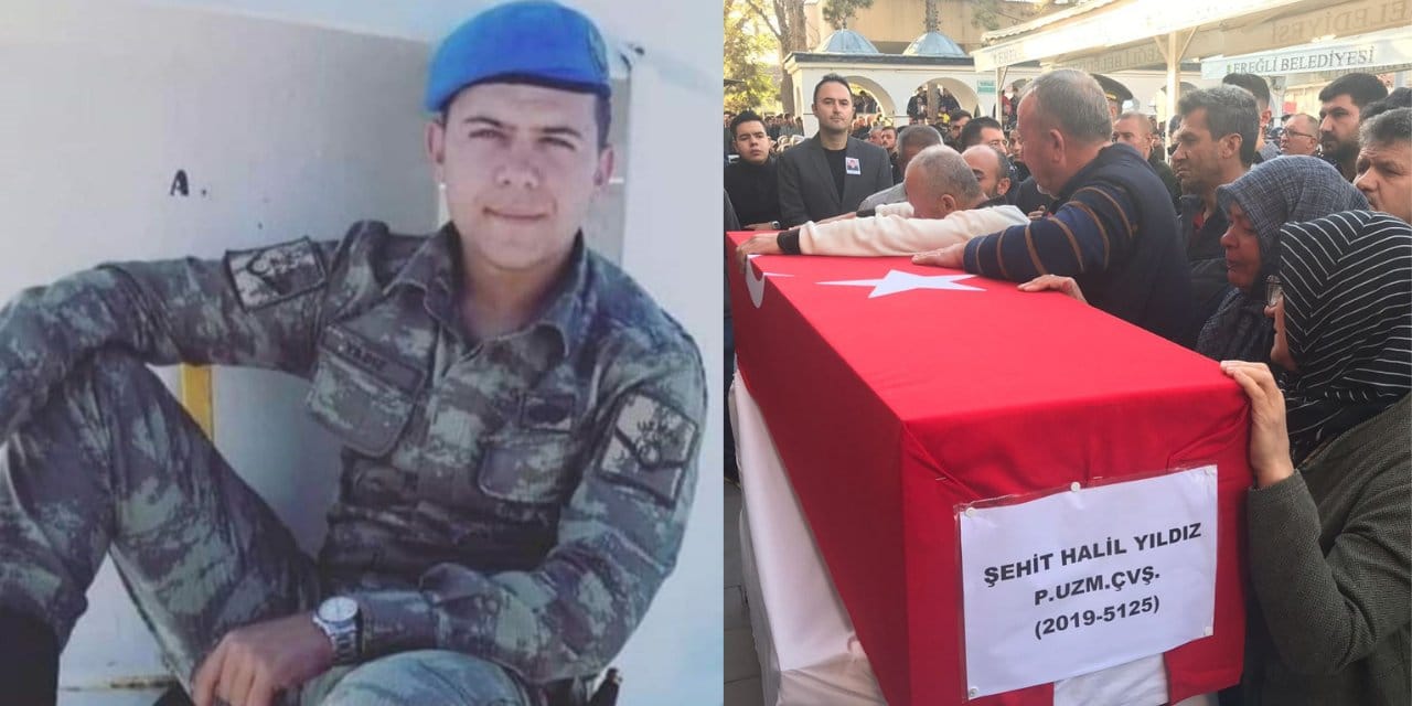 Şehit Uzman Çavuş Halil Yıldız, son yolculuğuna uğurlandı