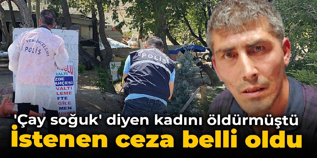 'Çay soğuk' diyen kadını öldürmüştü: İstenen ceza belli oldu