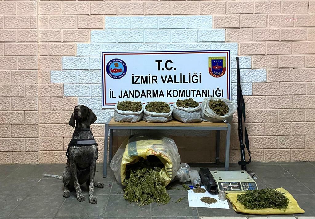 İzmir'de jandarmadan uyuşturucu operasyonu