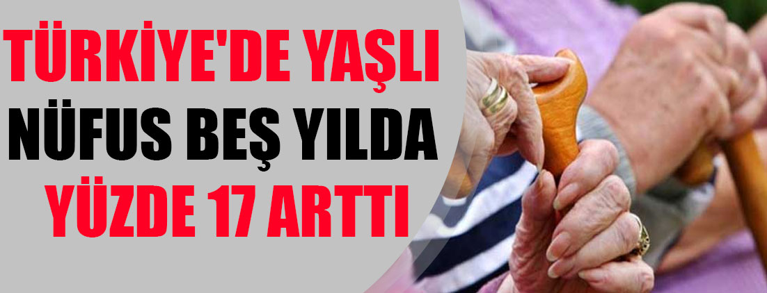 Türkiye'de yaşlı nüfus beş yılda yüzde 17 arttı