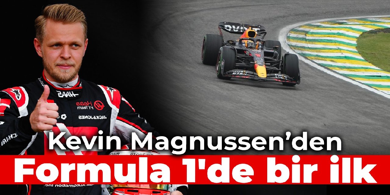 Kevin Magnussen'den Formula 1'de bir ilk
