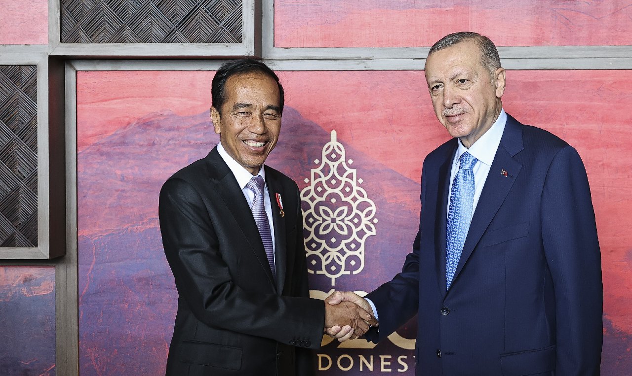 Erdoğan, Endonezya Cumhurbaşkanı Widodo ile görüştü