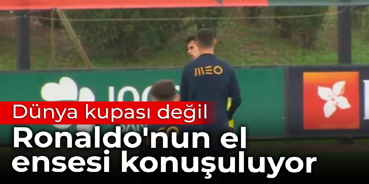 Dünya kupası değil, Ronaldo'nun el ensesi konuşuluyor