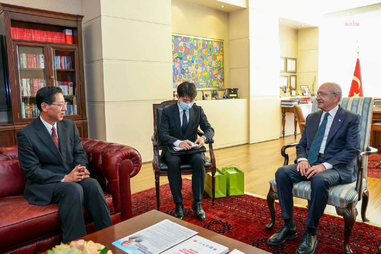 Kılıçdaroğlu, Çin Büyükelçisi Liu Shaobin'i kabul etti