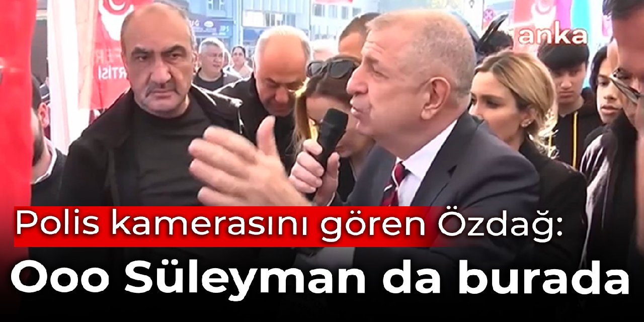 1 TL'ye domates satan Özdağ, polis kamerasını görünce: Ooo Süleyman da burada