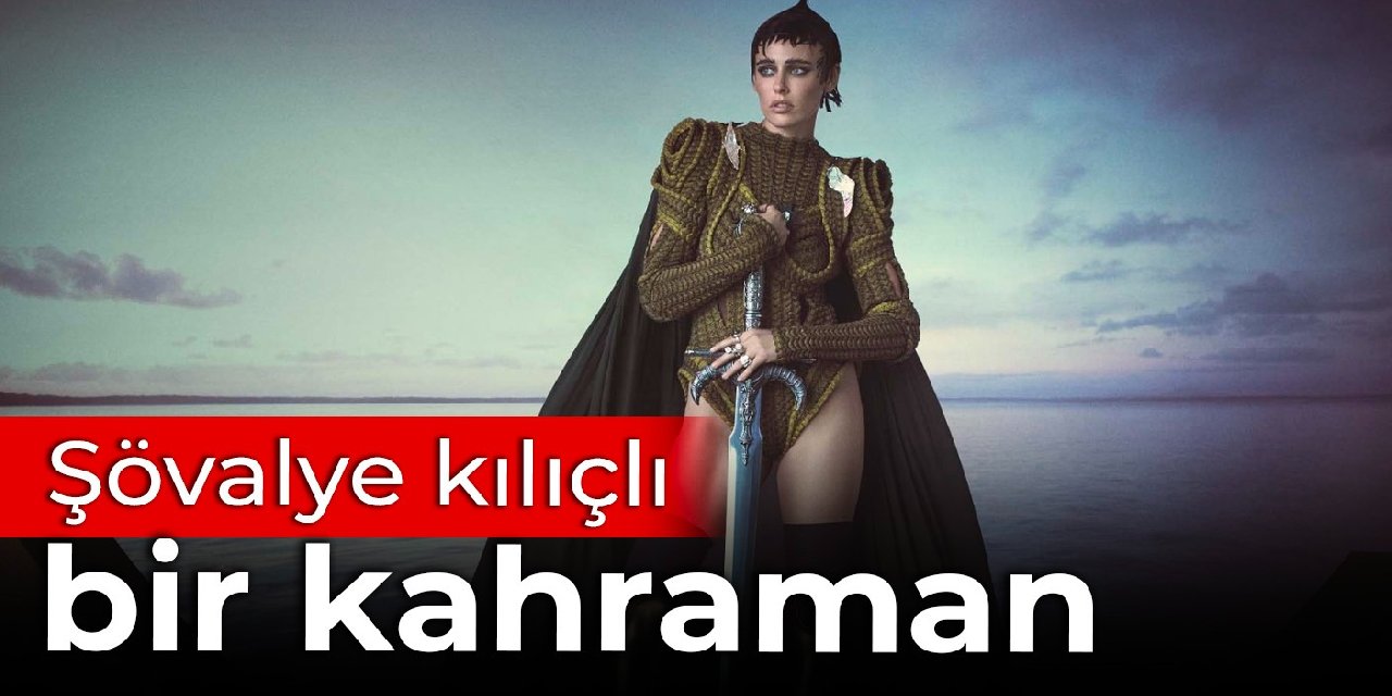 Şövalye kılıçlı bir kahraman