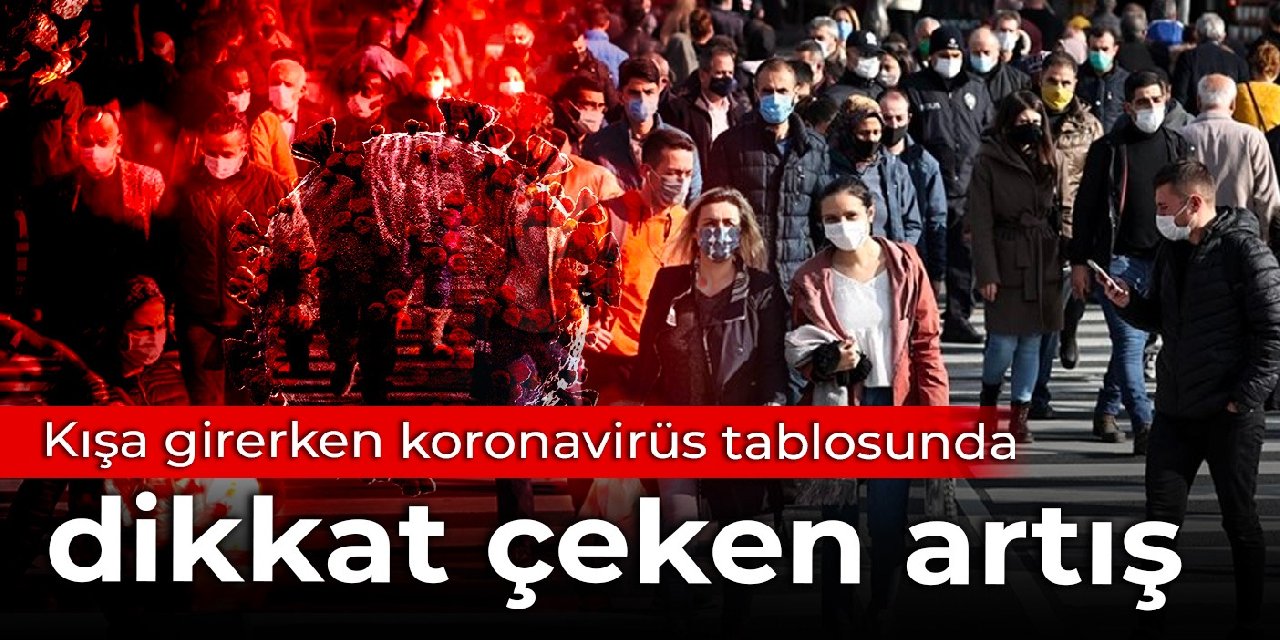 Kışa girerken koronavirüs tablosunda dikkat çeken artış