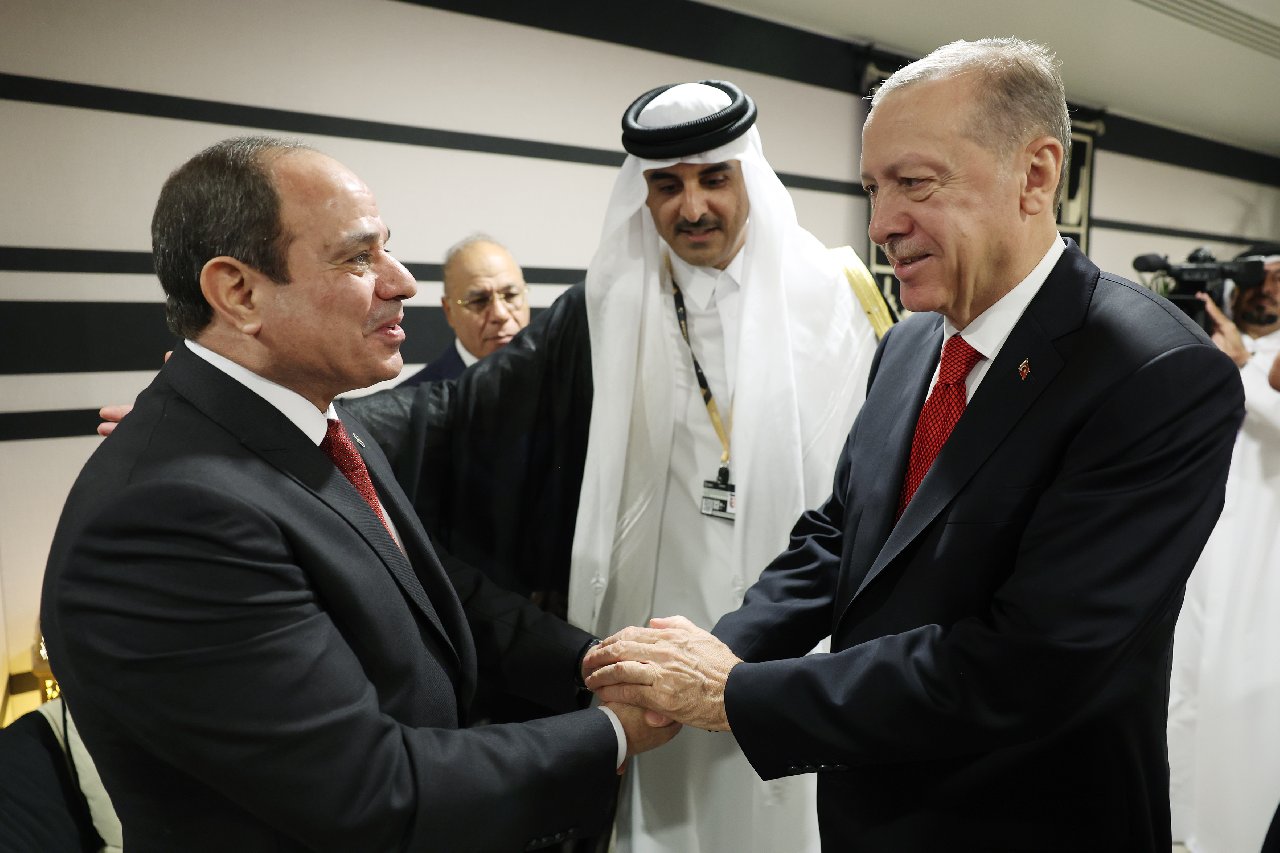 Erdoğan ve Sisi tokalaşırken ne konuşuldu?