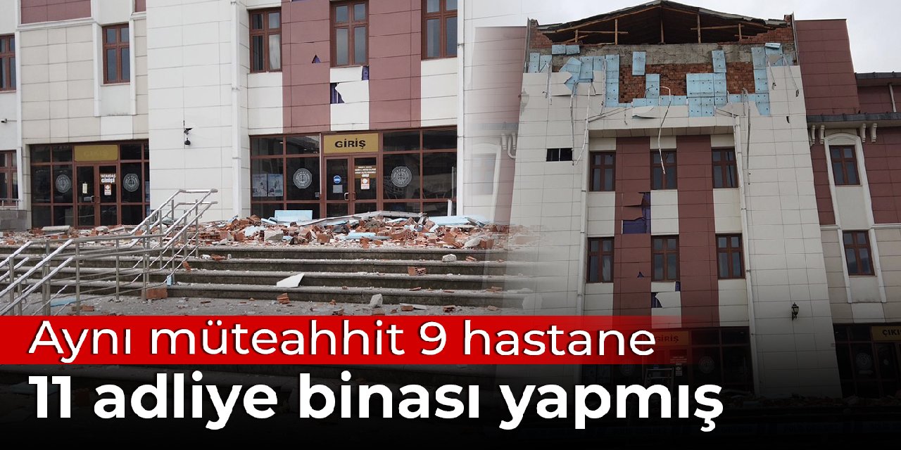 Düzce'de hasar gören tek kamu binası: Aynı müteahhit 9 hastane, 11 adliye binası yapmış
