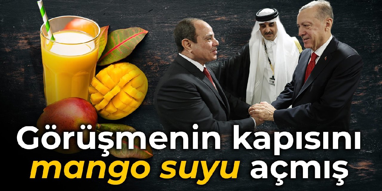 Erdoğan ve Sisi görüşmesinde kapıyı mango suyu açmış