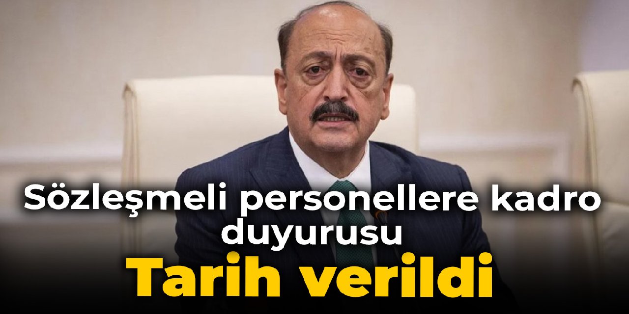 Bakan Bilgin: Sözleşmeli personele kadro düzenlemesi tamamlandı
