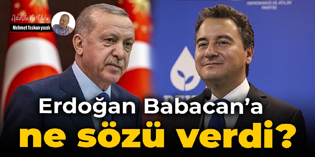 Erdoğan Babacan’a ne sözü verdi?