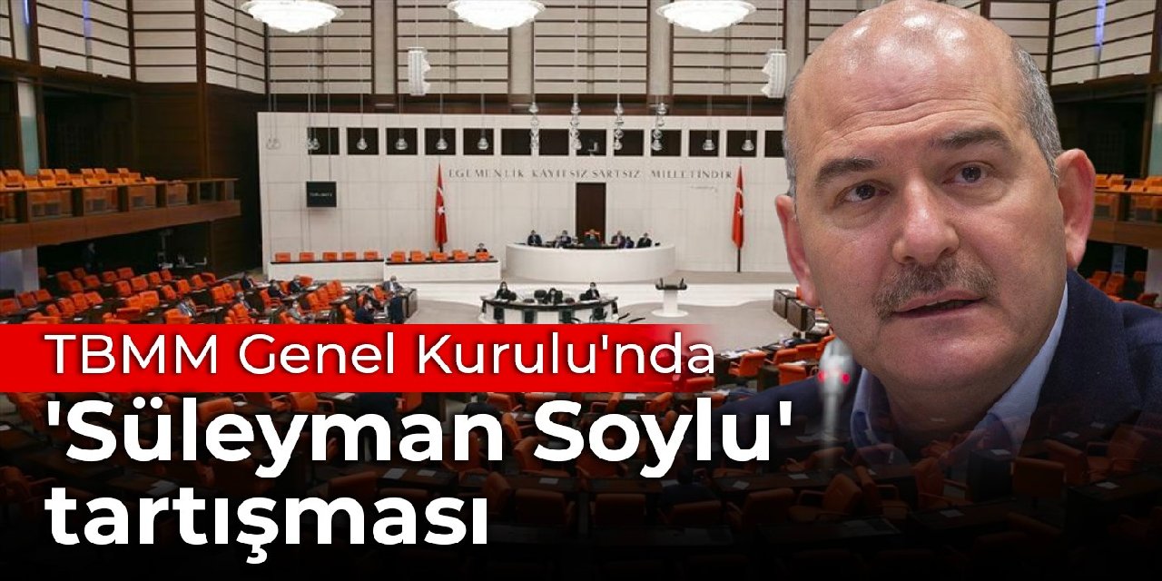 TBMM Genel Kurulu'nda 'Süleyman Soylu' tartışması