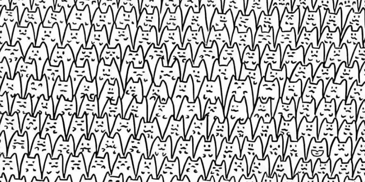 Sadece dahiler resimdeki kediler arasına saklanan Batman'i 11 saniyede bulabiliyor