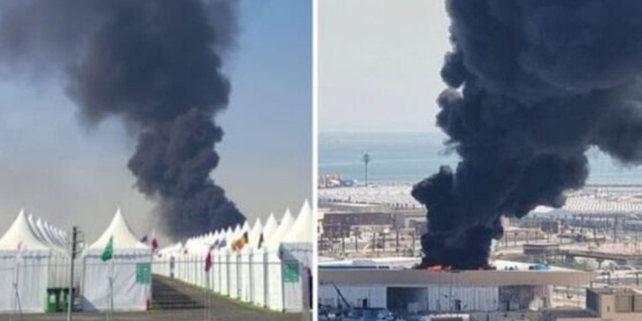 Katar'da FIFA stadyumu yakınında yangın