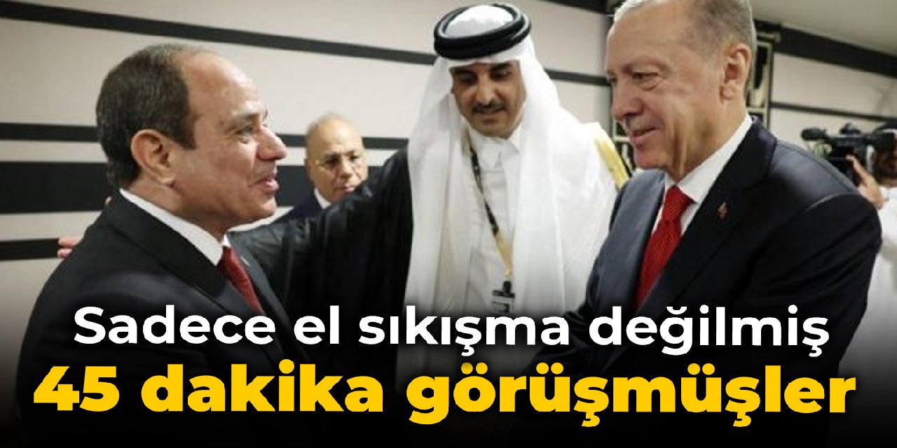 Sadece el sıkışma değilmiş: 45 dakika görüşmüşler