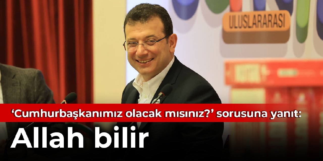Vatandaş sordu, İmamoğlu yanıtladı: Cumhurbaşkanımız olacak mısınız?