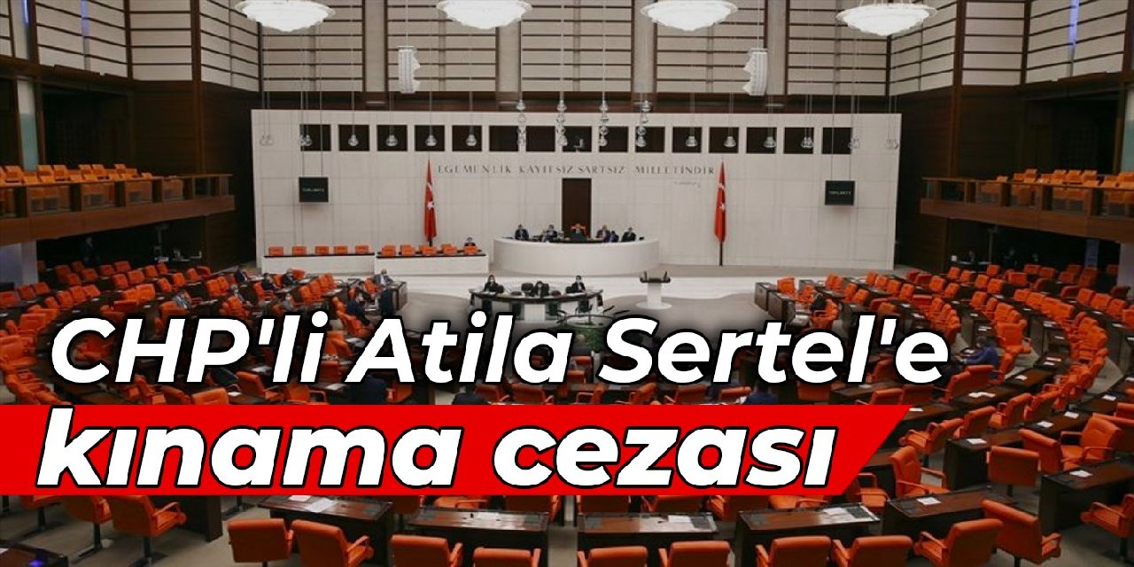 CHP'li Atila Sertel'e kınama cezası