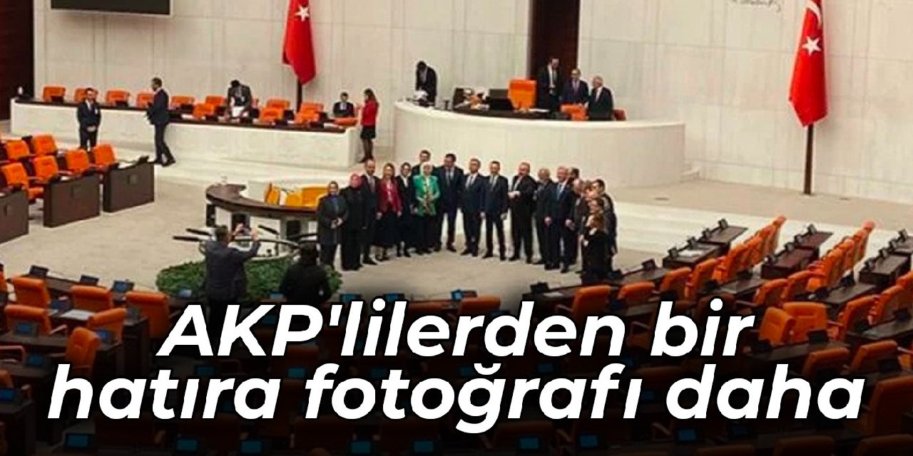 AKP'lilerden bir hatıra fotoğrafı daha