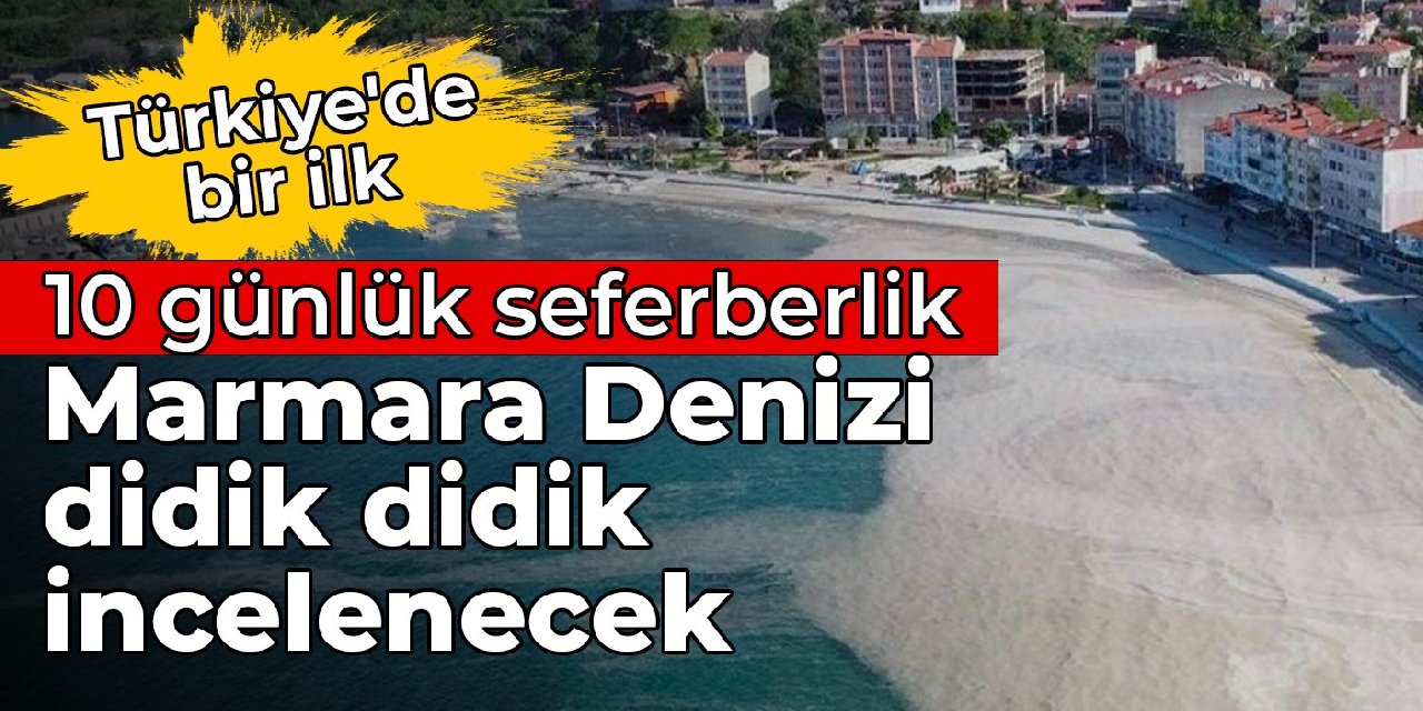 10 günlük seferberlik: Marmara Denizi didik didik incelenecek