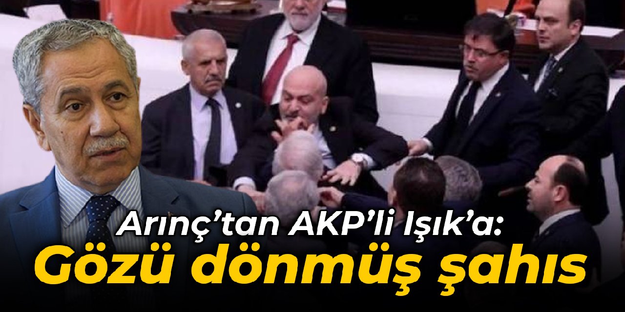 Arınç'tan AKP'li Işık'a saldırı tepkisi: Gözü dönmüş şahıs