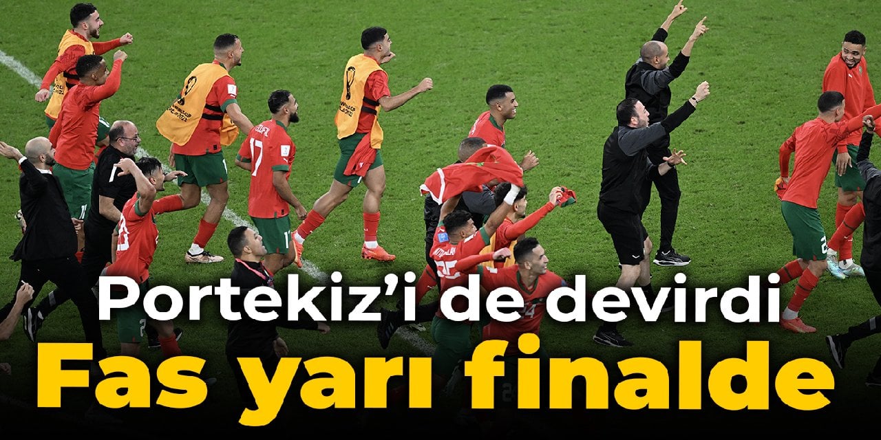 Yarı finalde: Fas, Portekiz'i de devirdi