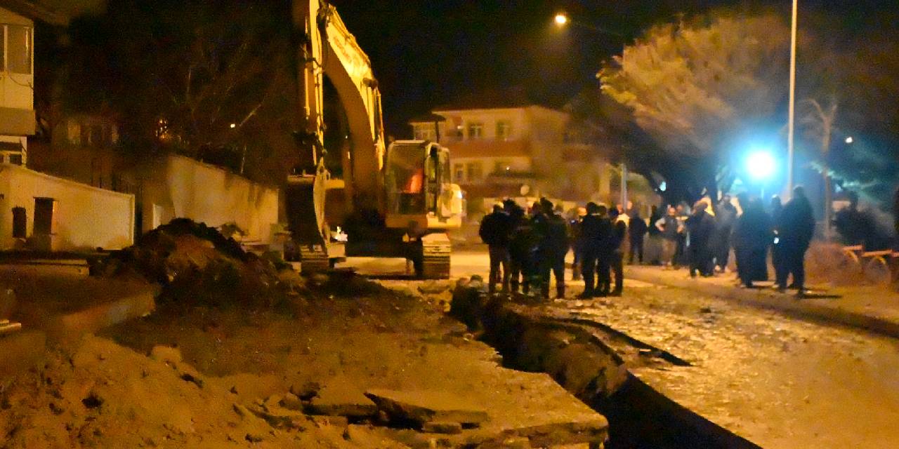 Yozgat'ta doğalgaz borusu patladı